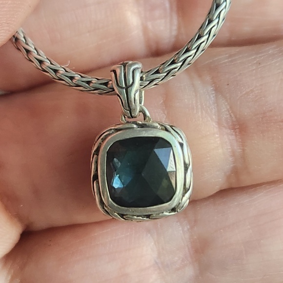 John Hardy Sterling Silver & Labradorite Classic Chain Necklace, NWOT - Picture 8 of 16